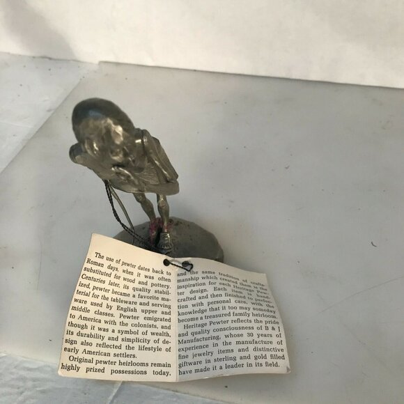 Heritage Pewter Figurine Woman Golfer Golfing Golf Mothers Day Gift NWT RARE - Picture 6 of 6